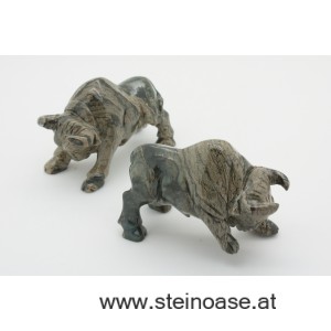 Büffel / Bison Speckstein Gr.M